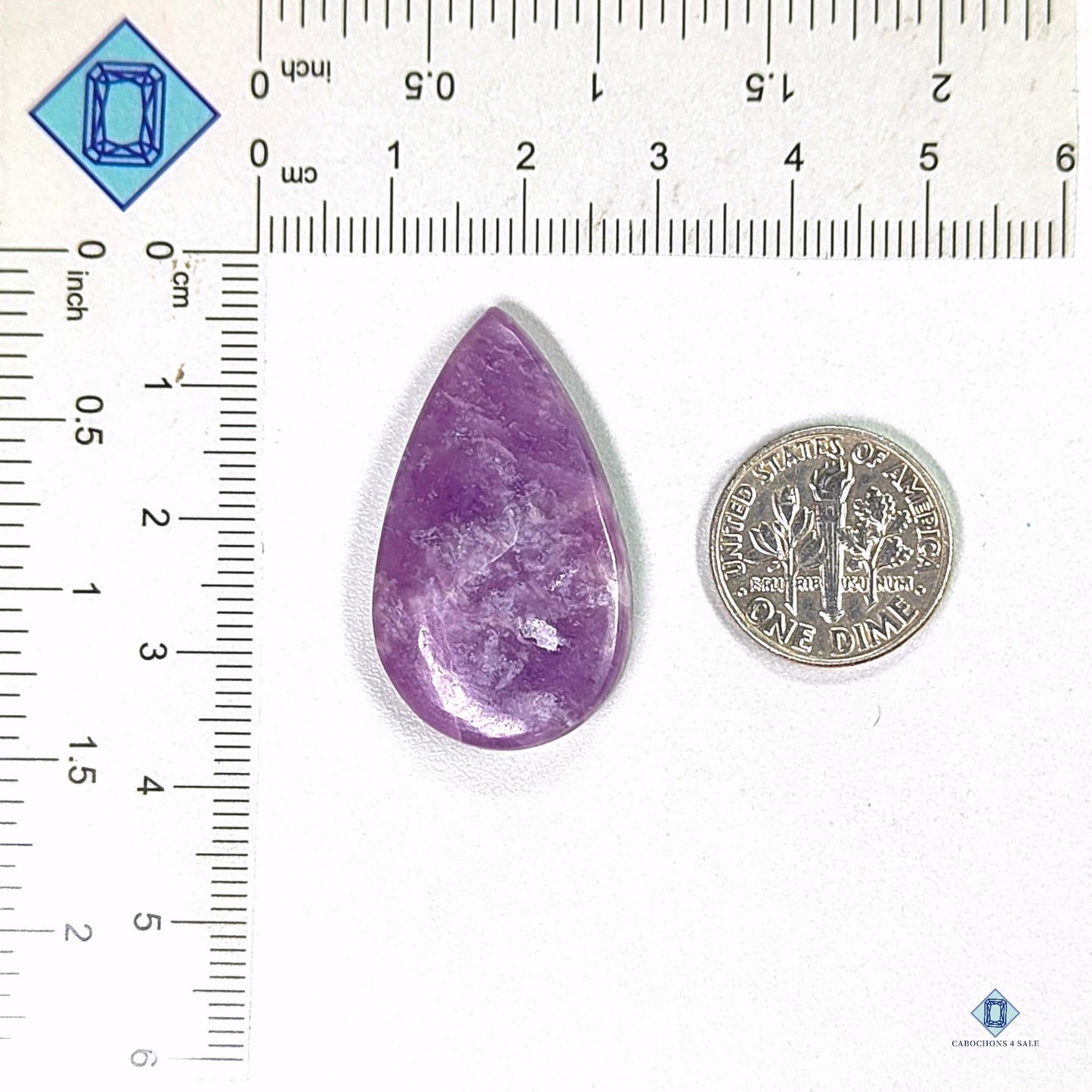 Lepidolite Pear Cabochons