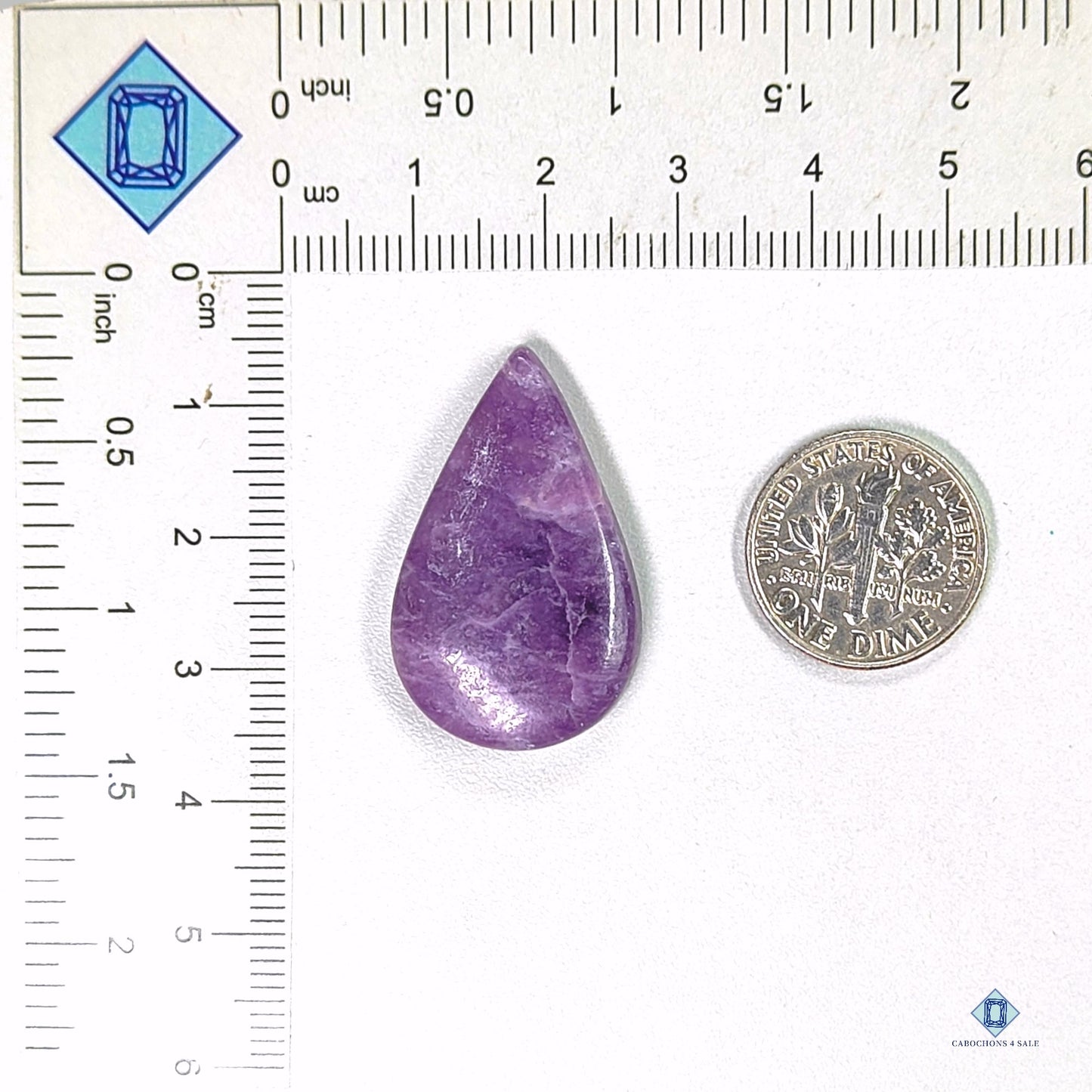 Lepidolite Pear Cabochons