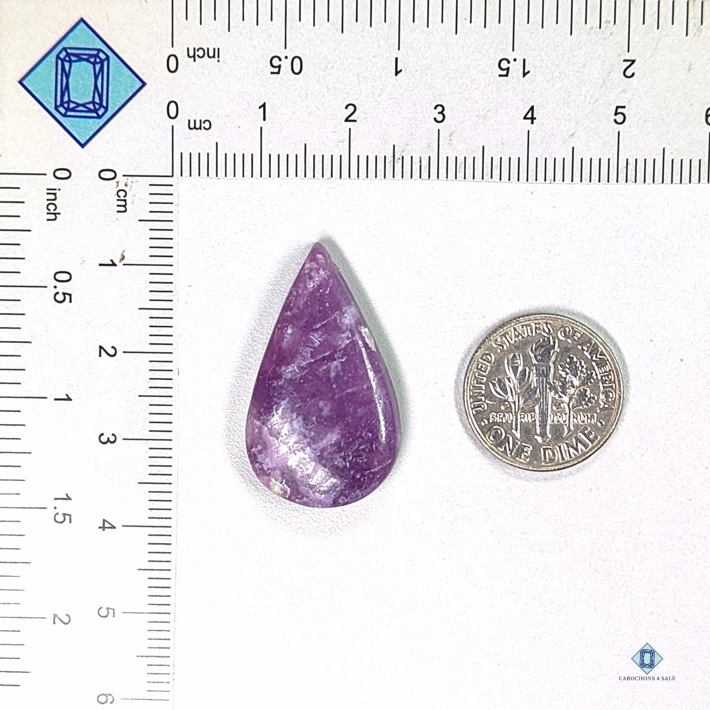 Lepidolite Pear Cabochons