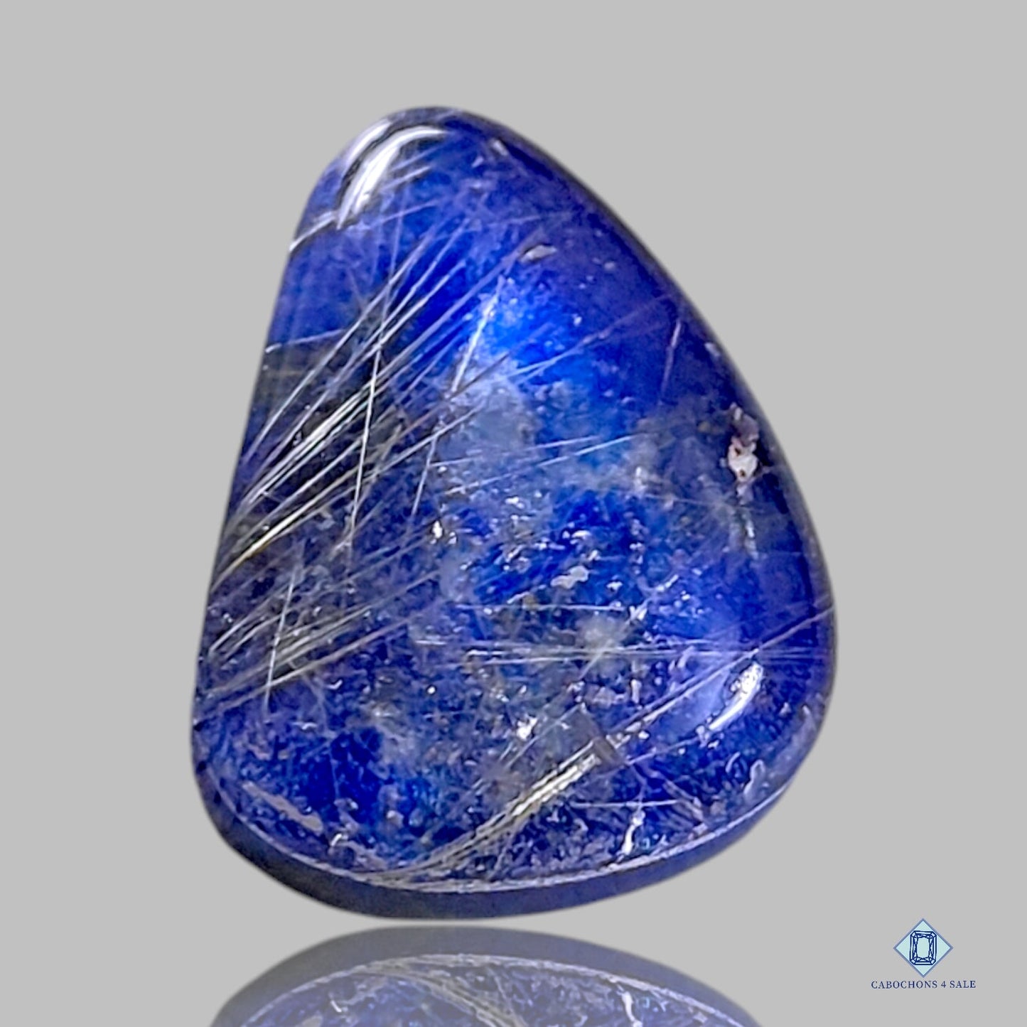 Lapis + Rutile Quartz Doublets Pear Doublets