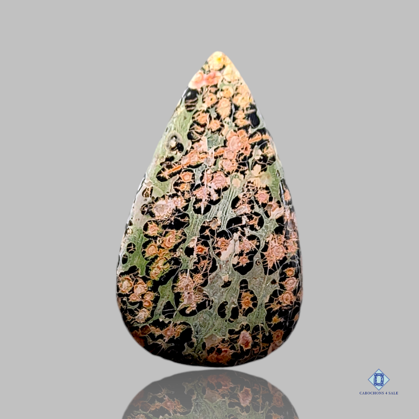 Lepord skin jasper-pear-Cabochons