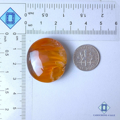 Natural Lodolite Gemstone  Round Cabochons 29*27*10mm from Brazil  available for sale