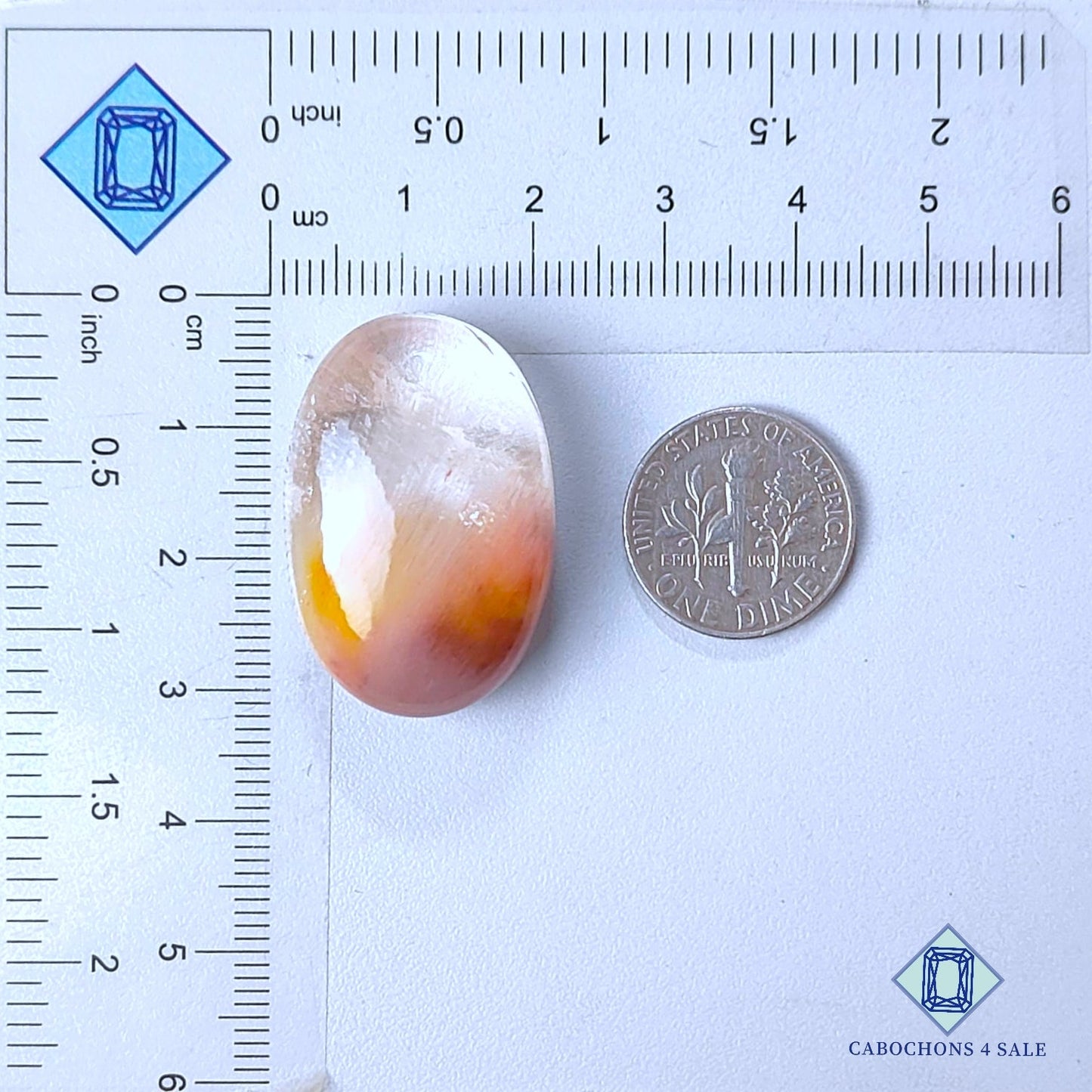 Natural Lodolite Gemstone  Oval Cabochons 30*21*11mm from Brazil  available for sale