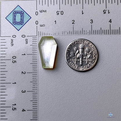 MOP + Crystal Quartz Coffin Step Cut