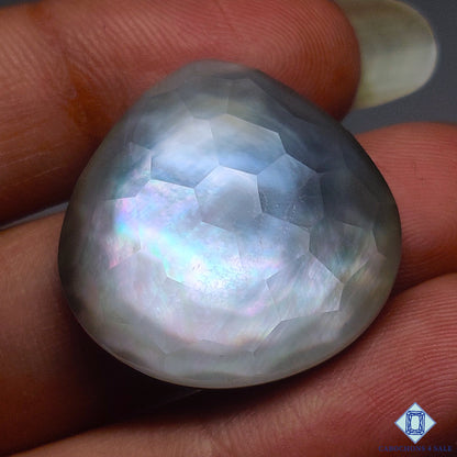 MOP Crystal Quartz Doublet