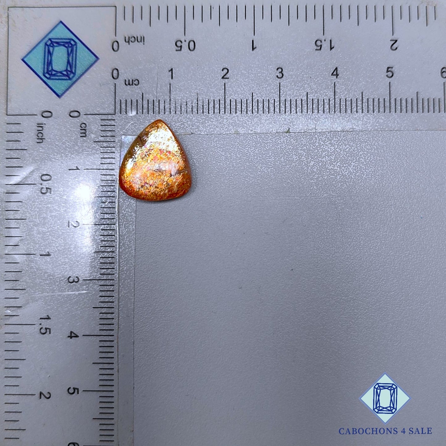 Madras Sunstone Pear Cabochons