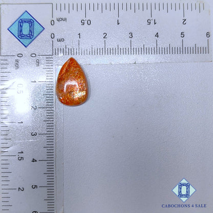 Madras Sunstone Pear Cabochons