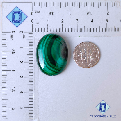 Natural Malachite Oval Cabochons