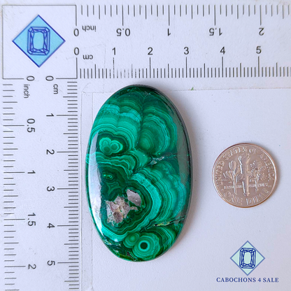 Natural Malachite Oval Cabochons
