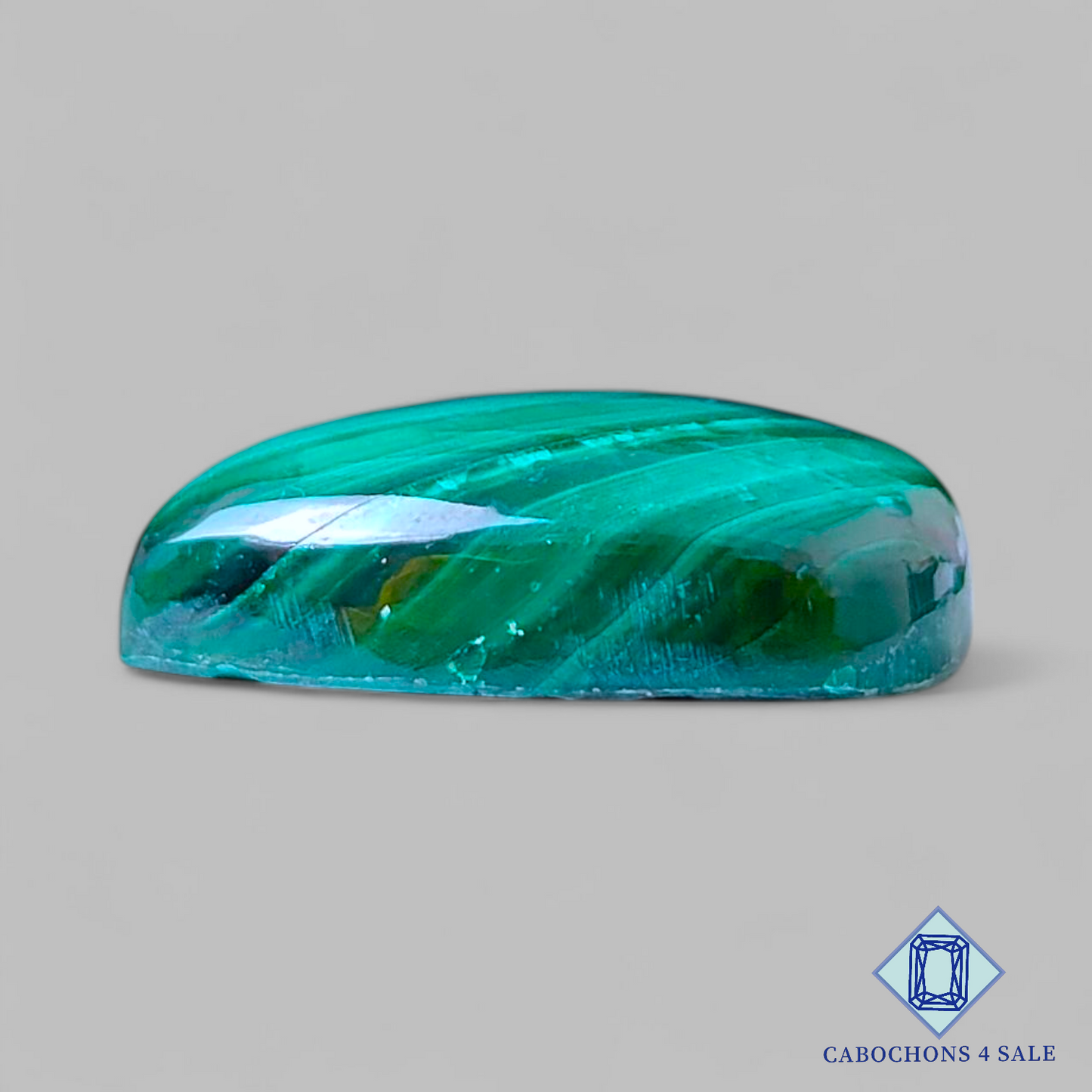 Natural Malachite Pear Cabochons