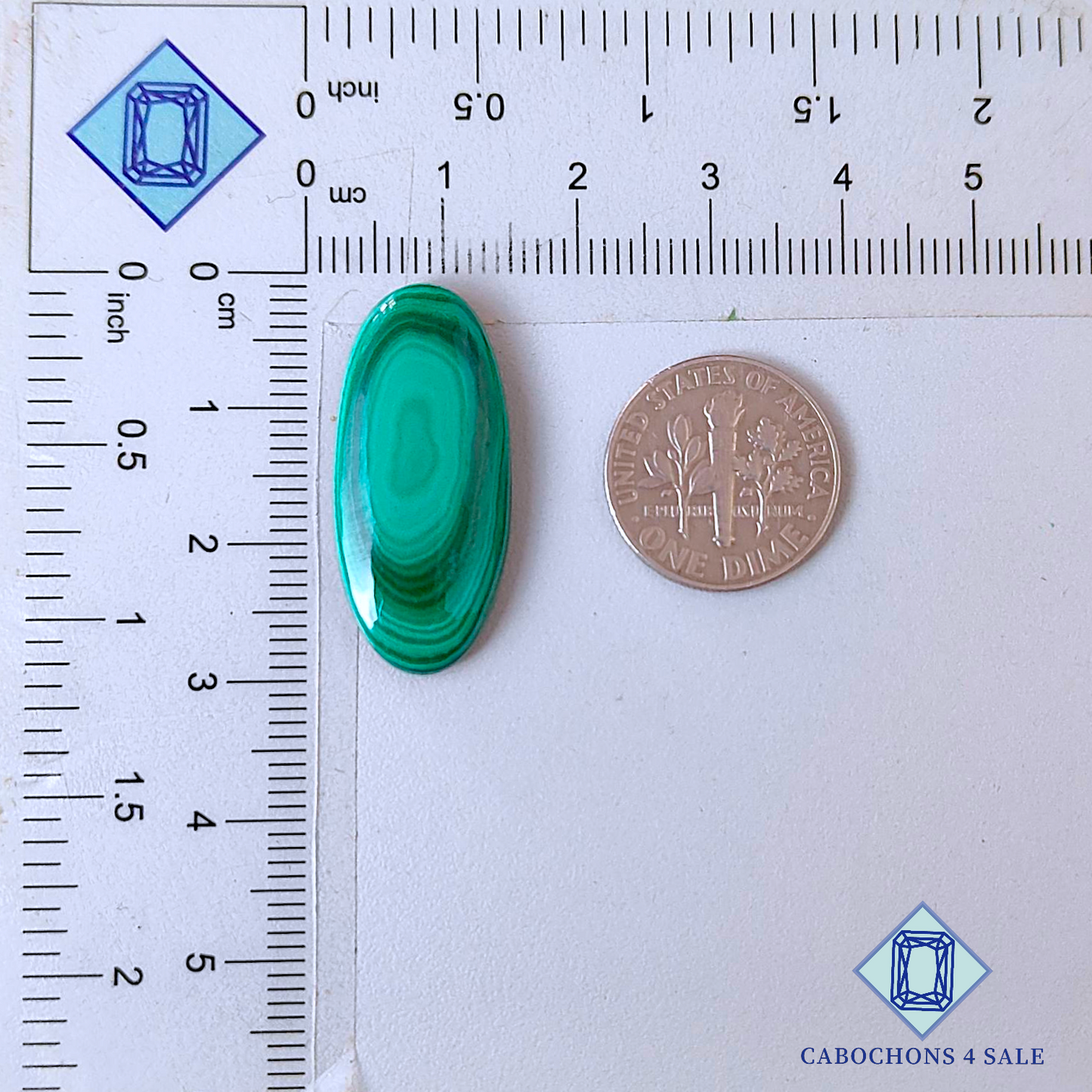 Malachite Oval Cabochons 28*13*5mm
