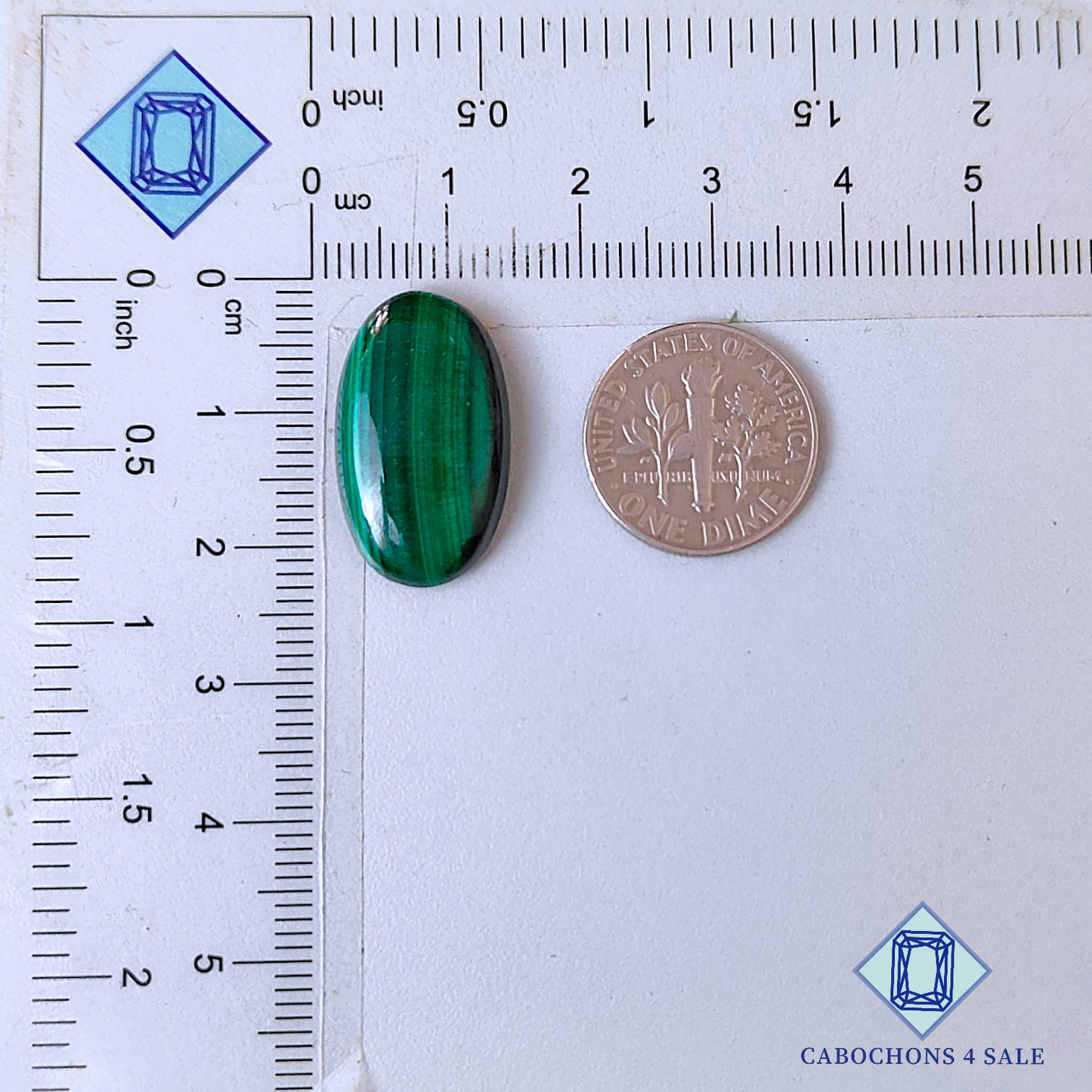 Malachite Oval Cabochons 22*13*4mm