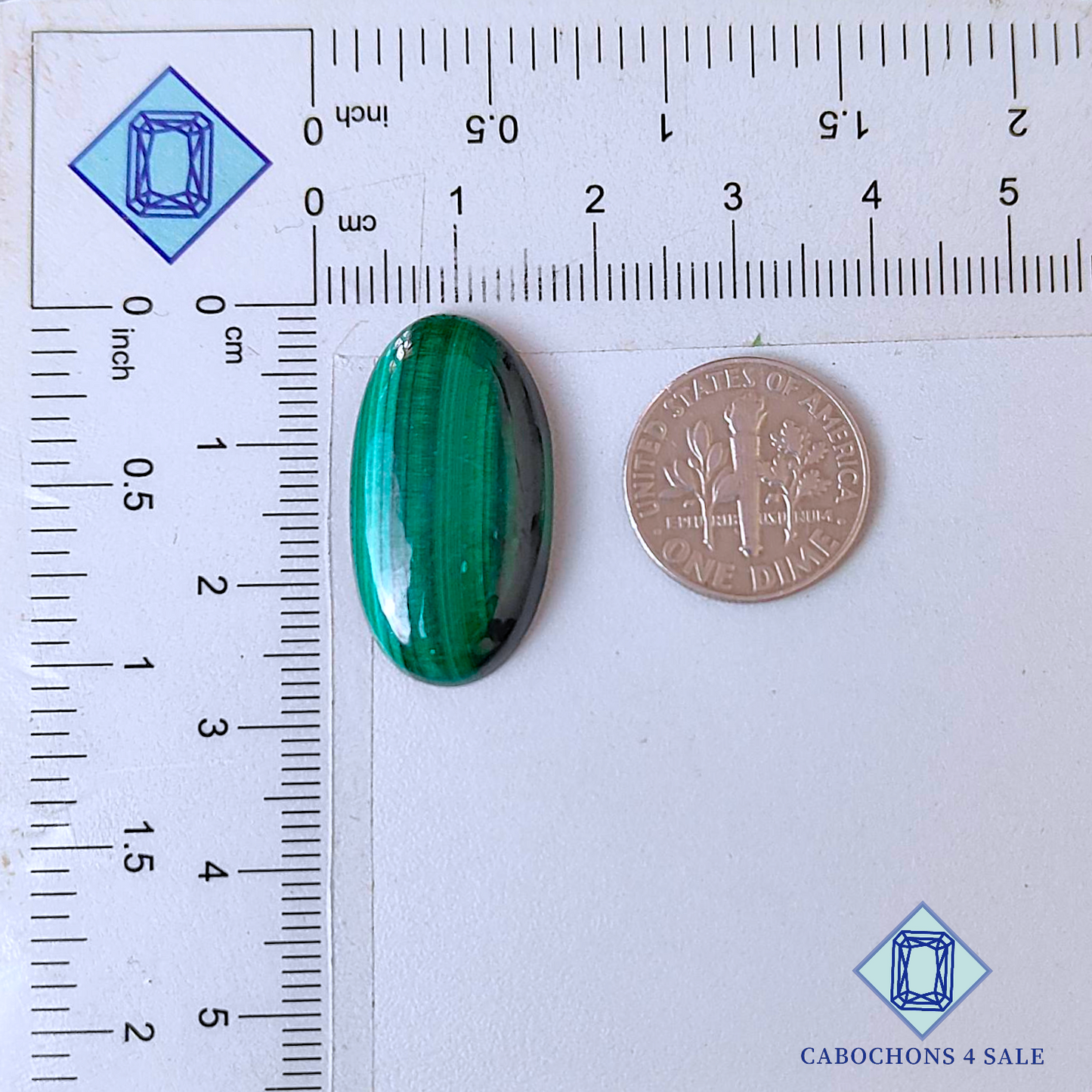 Malachite Oval Cabochons 26*14*4mm