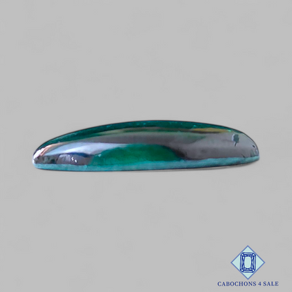 Cabujones ovalados de malaquita de 22 x 13 x 5 mm