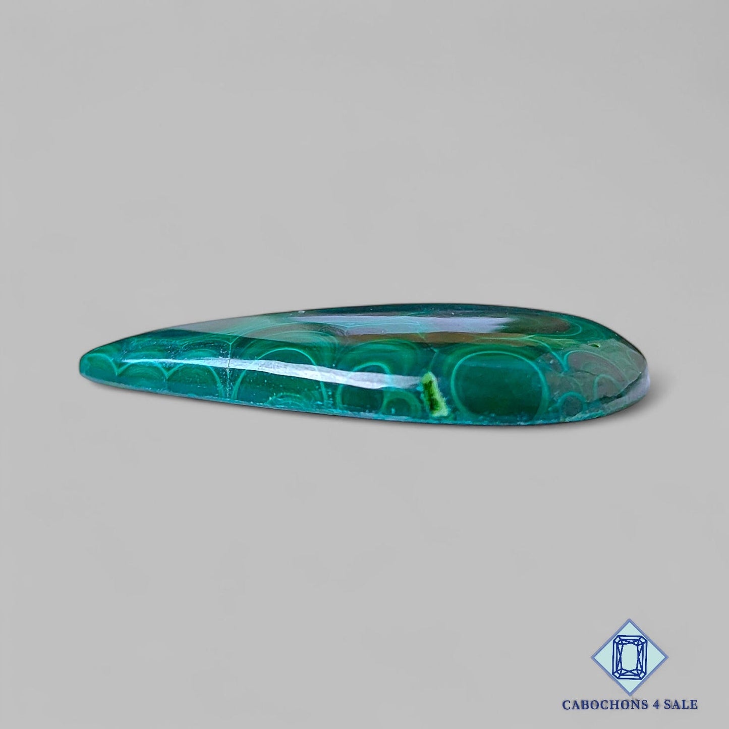 Natural Malachite Gemstone  Pear Cabochons 44*33*5mm from Tanzania  available for sale