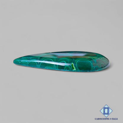 Natural Malachite Gemstone  Pear Cabochons 44*33*5mm from Tanzania  available for sale