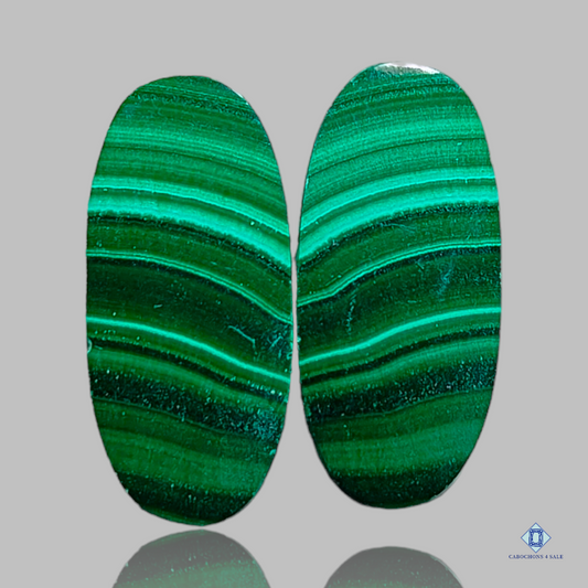 Malachite-c4sw1550-oval-Green-Pairs