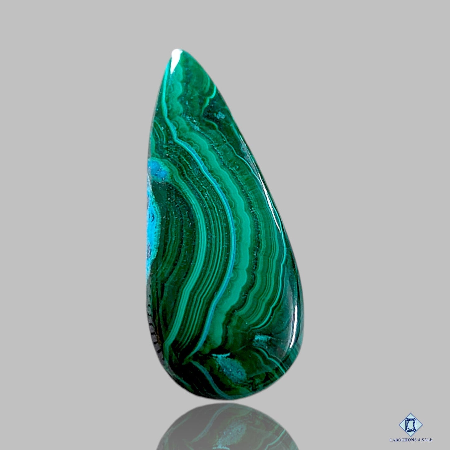 Malachite Pear Cabochons