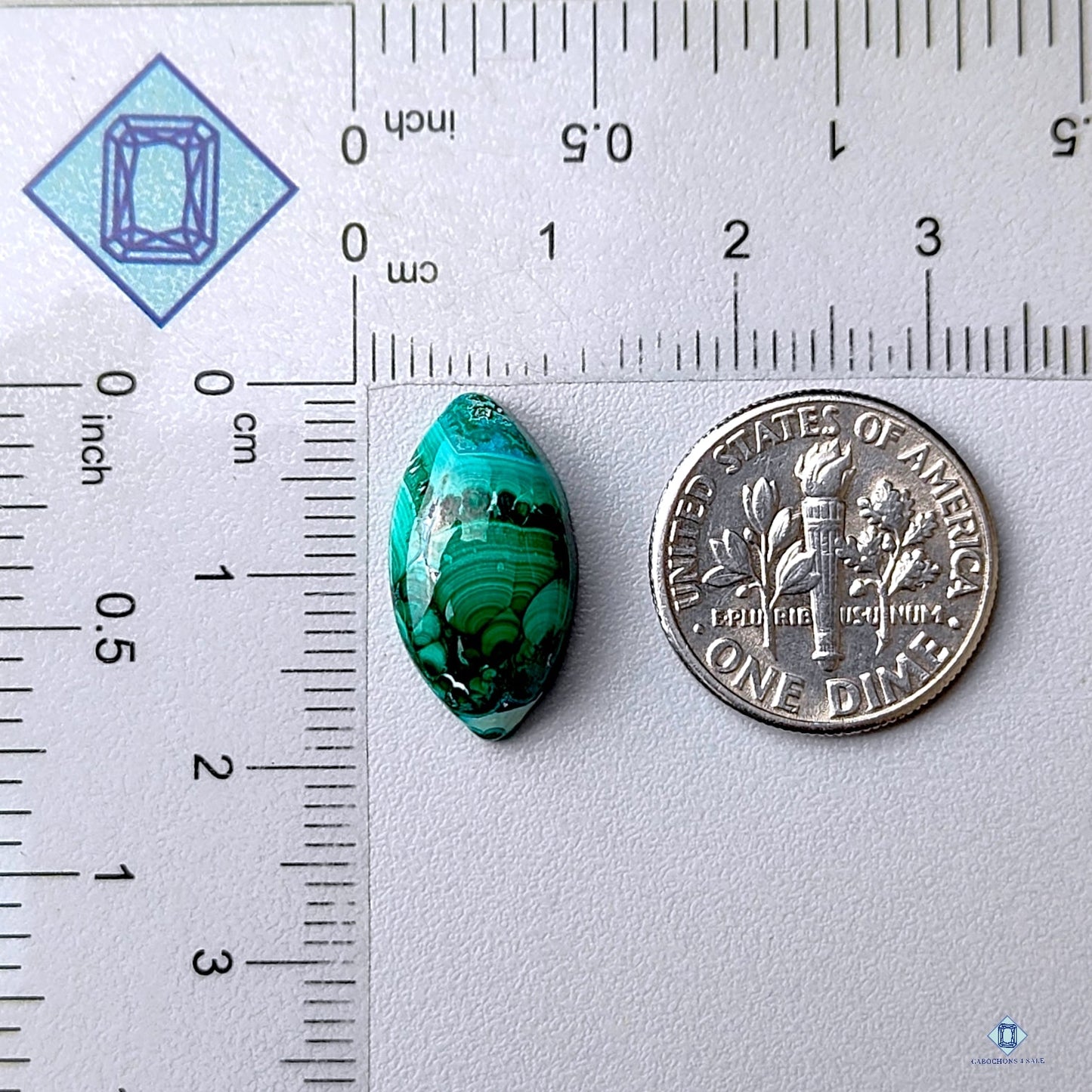 Malachite Marquise Cabochons