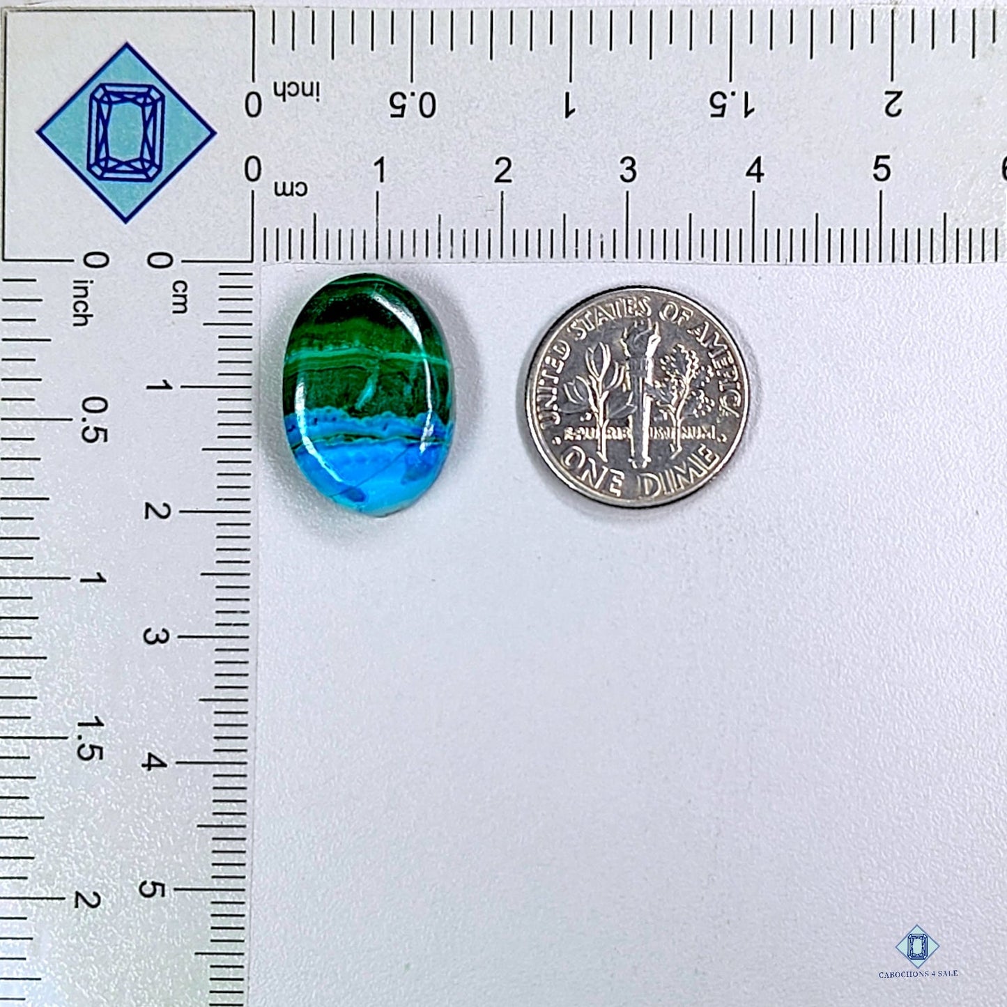 Malachite Chrysocolla Oval Cabochons