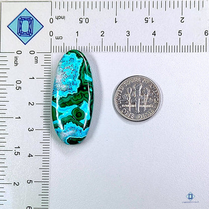 Malachite Chrysocolla Oval Cabochons