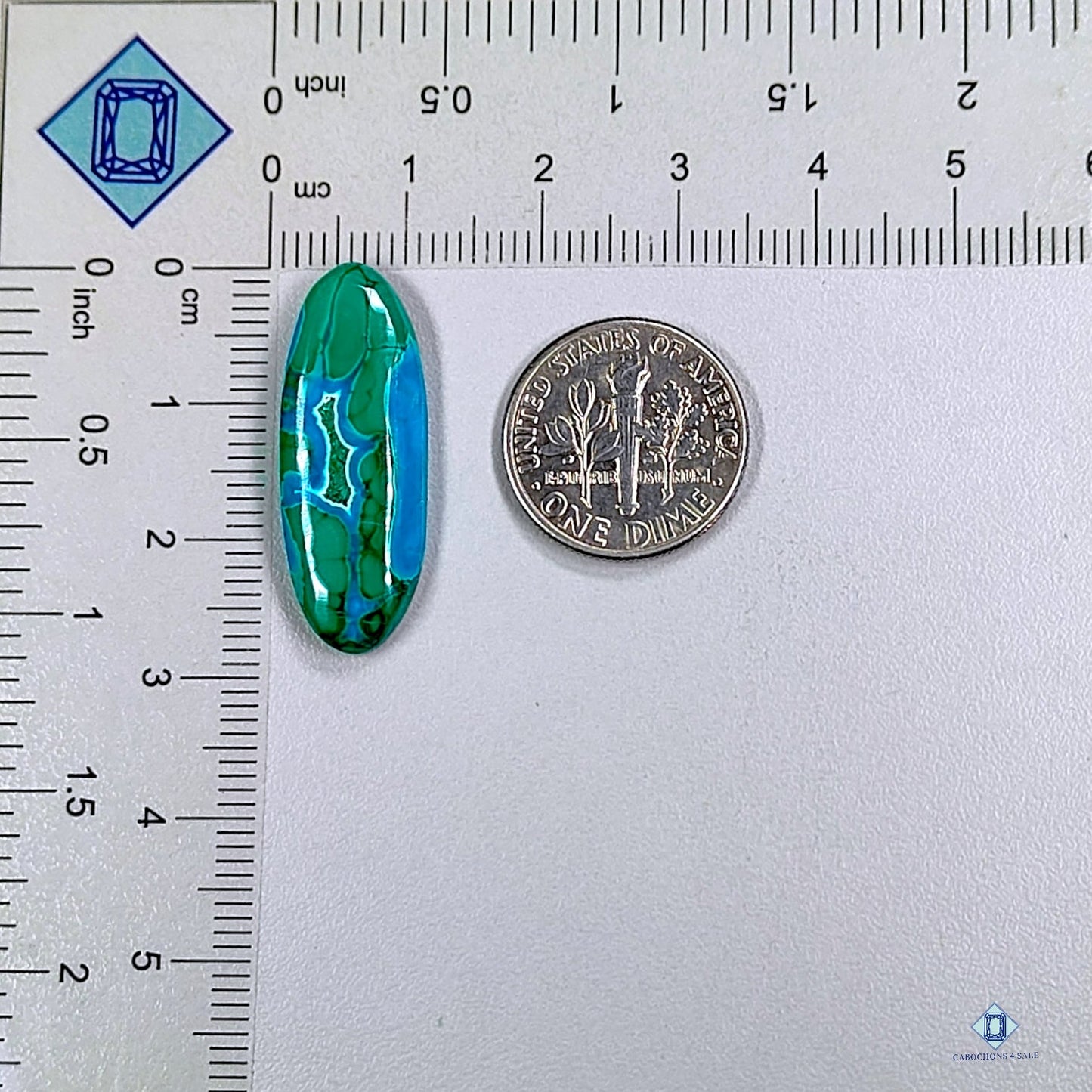 Malachite Chrysocolla Oval Cabochons