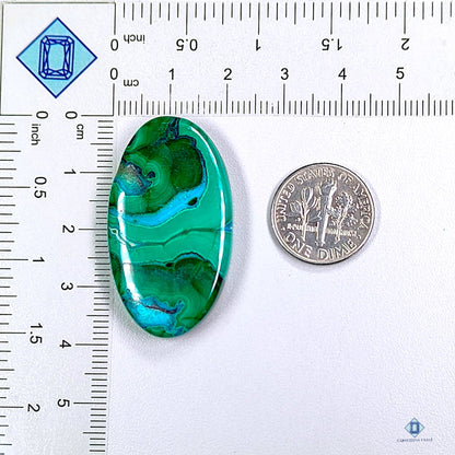 Malachite Chrysocolla Oval Cabochons