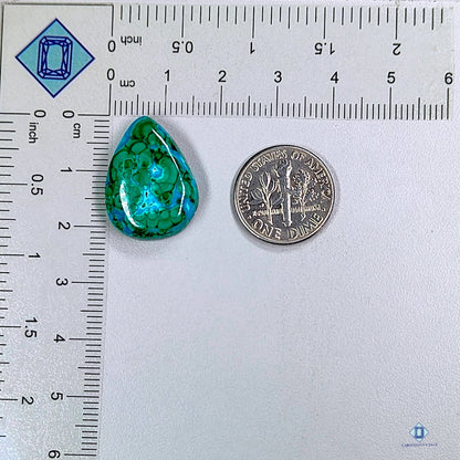 Malachite Chrysocolla Pear Cabochons