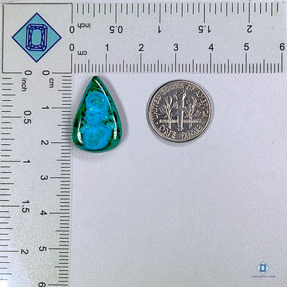 Malachite Chrysocolla Pear Cabochons