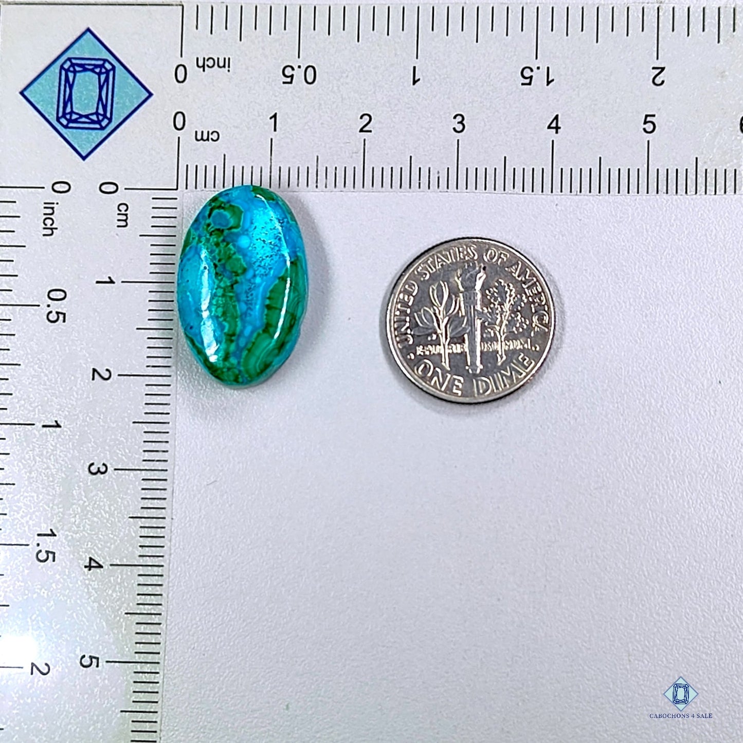 Malachite Chrysocolla Oval Cabochons