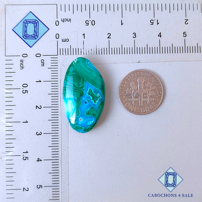 Malachite Chrysocolla Oval Cabochons 28*16*6mm