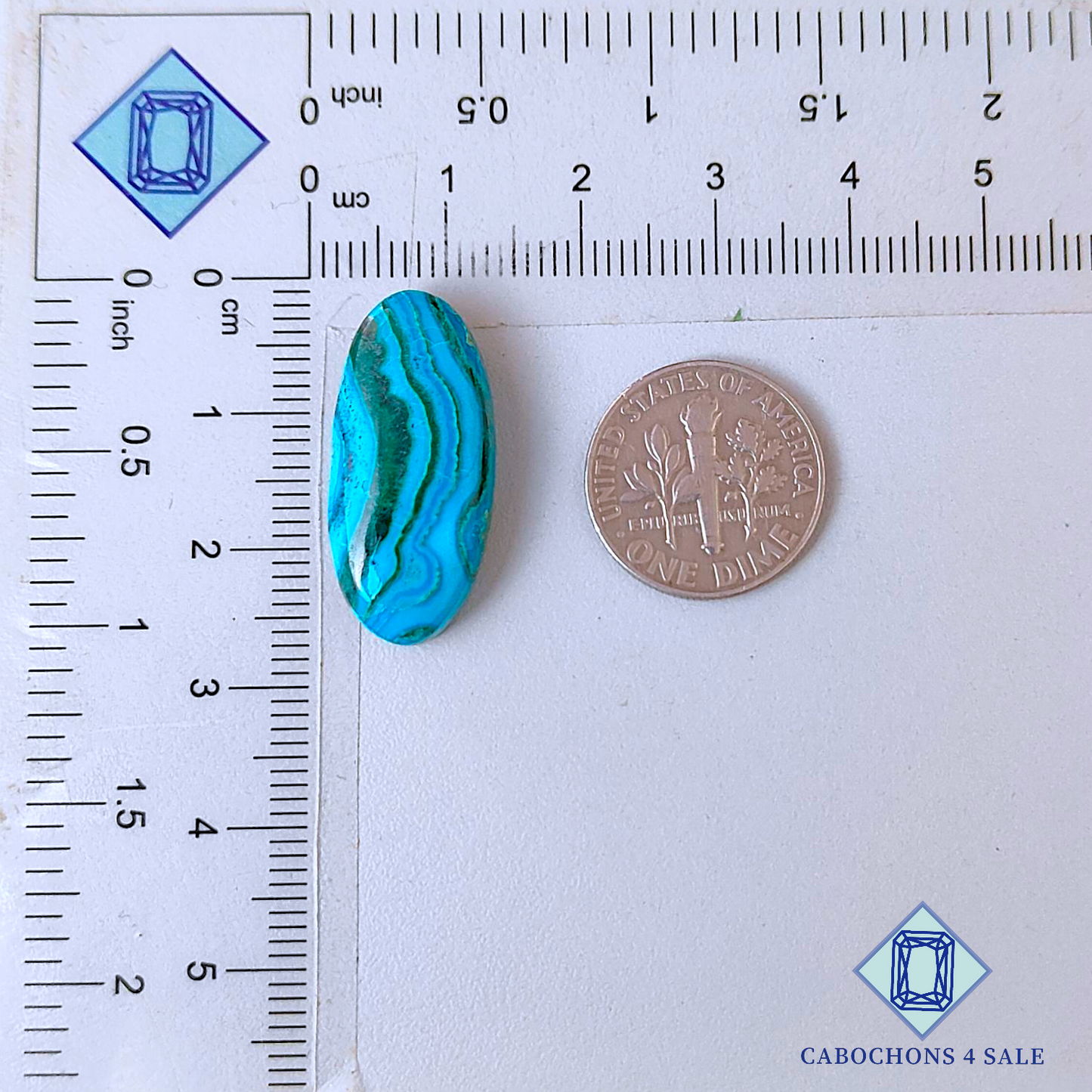 Malachite Chrysocolla Oval Cabochons 25*12*6mm