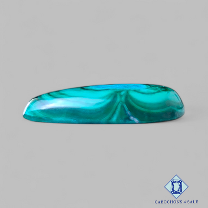 Cabujones de malaquita y crisocola en forma de pera, 20 x 13 x 4 mm