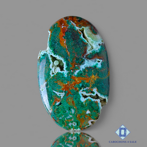 Malachite Chrysocolla Oval Druzy
