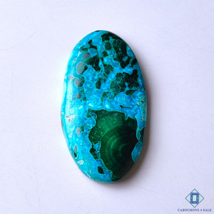 Malachite Chrysocolla Oval Cabochons 48*25*6mm