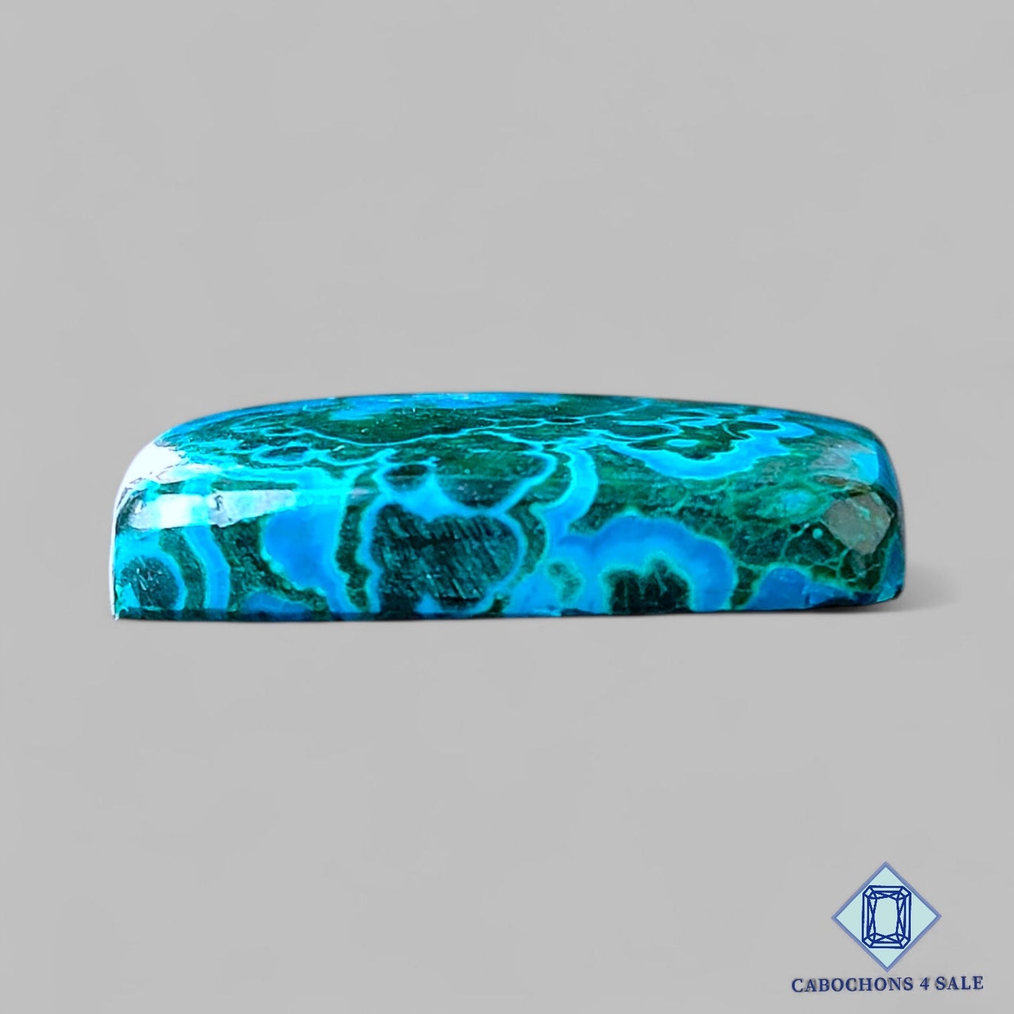 Natural Malachite Chrysocolla Gemstone Fancy Cabochons 29*26*7mm from Democratic Republic of the Congo  available for sale