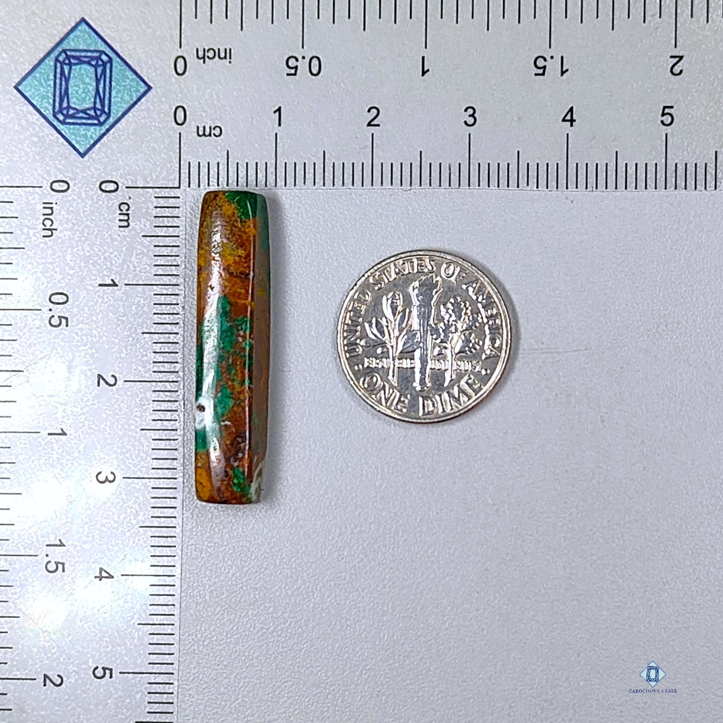 Malachite Chrysocolla Rectangle Cabochons