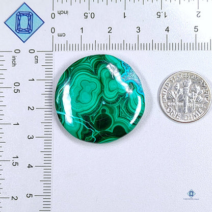 Malachite Chrysocolla Round Cabochons