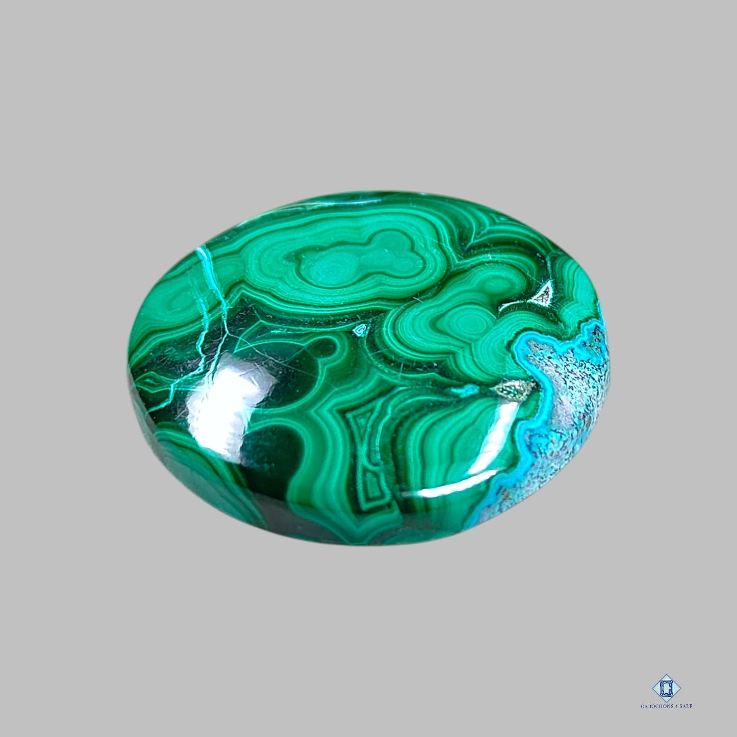 Malachite Chrysocolla Round Cabochons