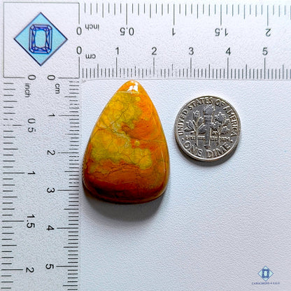 Maligana Jasper Pear Cabochons