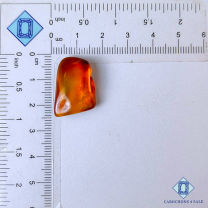Manmade Amber Gemstone  Fancy Cabochons 22*15*8mm available for sale