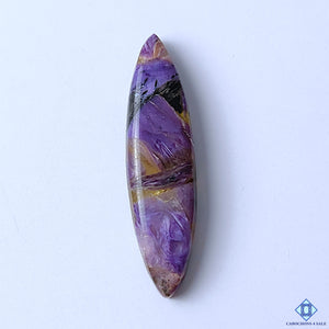 Manmade Charoite Marquise Cabochons 49x13x6mm