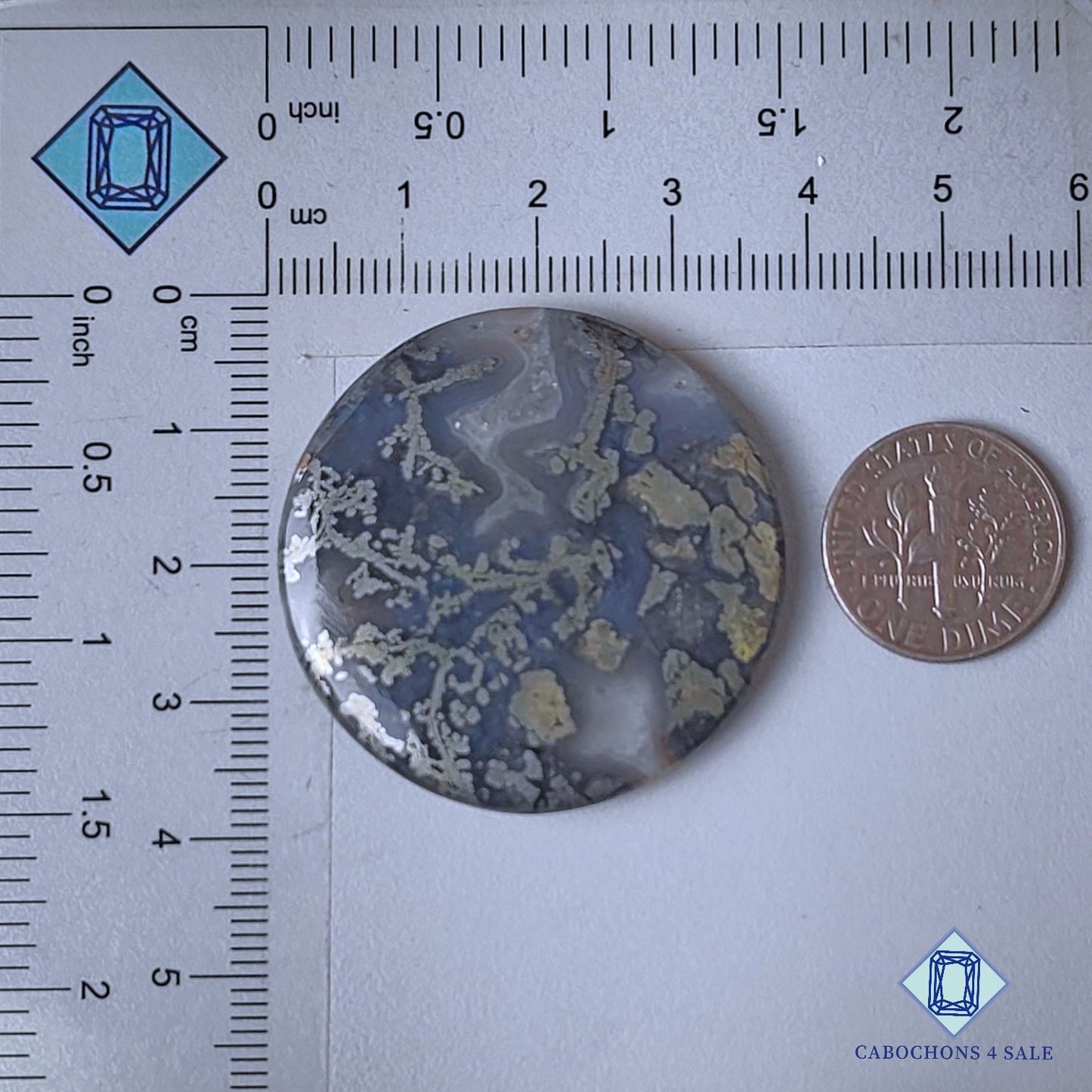 Natural Marcasite Gemstone  Round Cabochons 37*5mm from USA available for sale