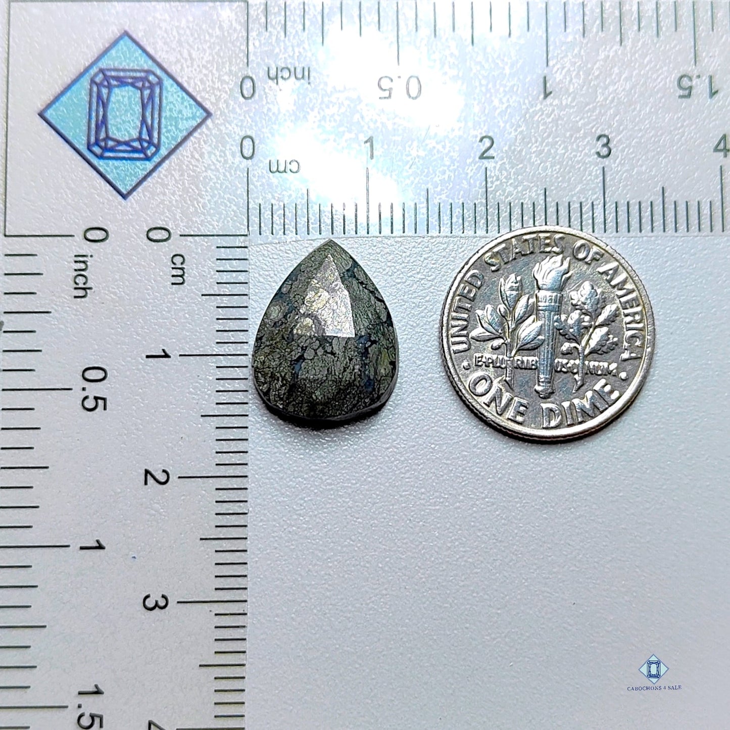 Marcasite Quartz Pear All cuts