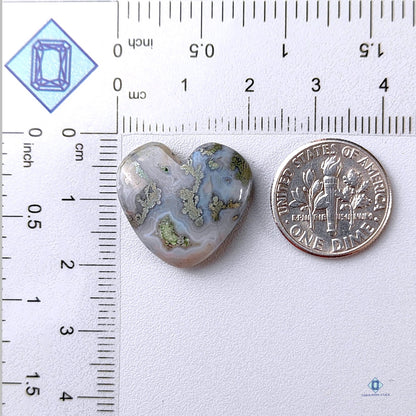 Marcasite Quartz Heart Carvings