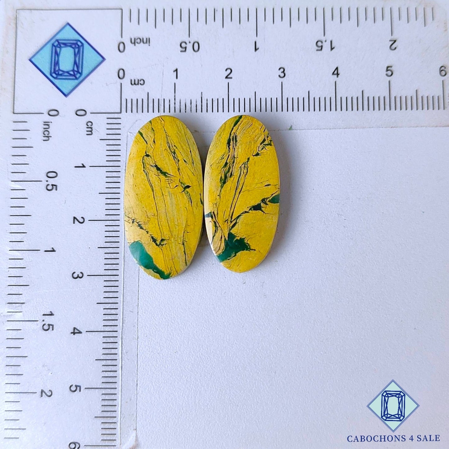 Natural Mariposite Gemstone Oval Pairs 29*14*4mm from USA available for sale