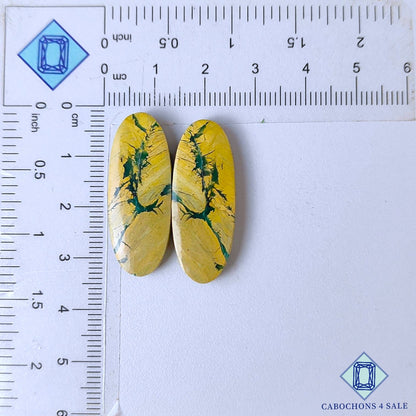 Natural Mariposite Gemstone  Oval Pairs 31*12*4mm from USA available for sale