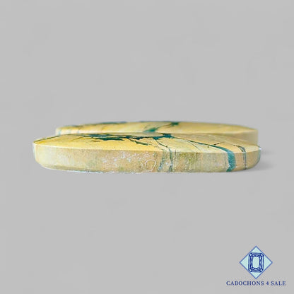 Natural Mariposite Gemstone  Oval Pairs 31*12*4mm from USA available for sale