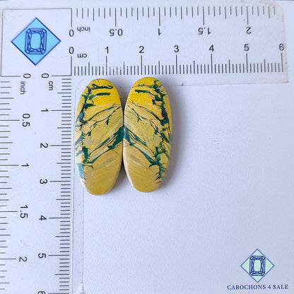 Natural Mariposite Gemstone  Oval Pairs 31*13*5mm from USA available for sale