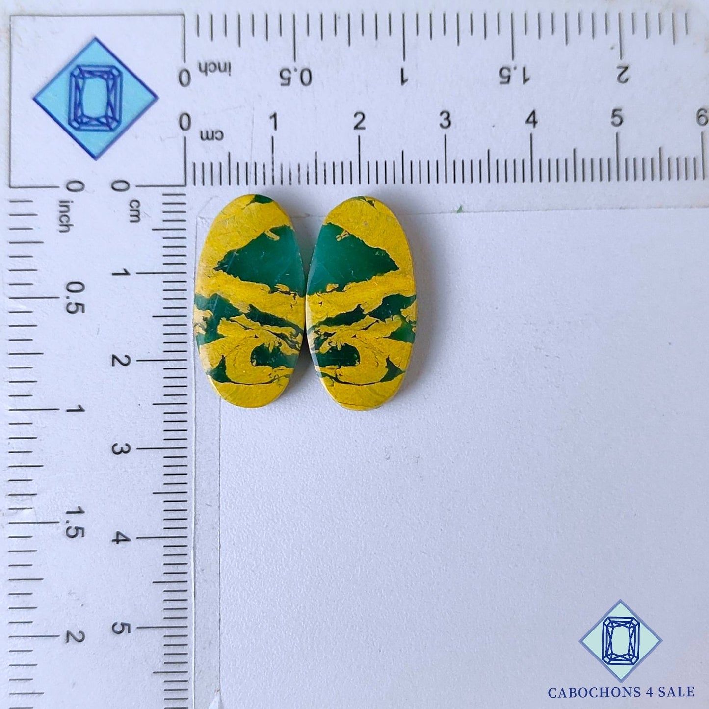 Natural Mariposite Gemstone  Oval Pairs 24*12*4mm from USA available for sale